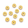 Iron Grade A Crystal Rhinestone Spacer Beads RB-A010-10MM-G-2