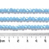 Electroplate Opaque Glass Beads Strands EGLA-A035-P4mm-A08-4