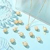 15Pcs Natural Cultured Freshwater Pearl Copper Wire Wrapped Pendants PALLOY-CJ00035-6
