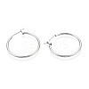 304 Stainless Steel Hoop Earrings EJEW-T048-25C-P-2
