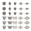 60Pcs 10 Styles Tibetan Style Alloy Connector Charms FIND-TA0003-67-3