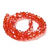 Transparent Electroplate Glass Beads Strands LS-GLAA-F029-4mm-A14-2