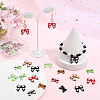 Bowknot 32Pcs 8 Styles Alloy Pendants & Connector Charms Findings Kits DIY-SC0029-60-3