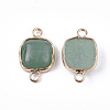 Natural Green Aventurine Links connectors G-S344-69C-2