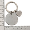 1Pc Teacher's Day Gift 201 Stainless Steel Word Thank You Keychains KEYC-FS0001-08-2