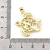 Brass Micro Pave Cubic Zirconia Pendants KK-I359-16G-04-3