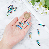 12Pcs Rectangle Zinc Alloy Replacement Zipper Sliders FIND-GF0001-51-3