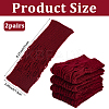 2 Pairs Acrylic Fiber Yarn Knitting Fingerless Gloves AJEW-DJ0001-65C-2