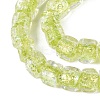 Foil Glass Beads FOIL-Q002-04G-3