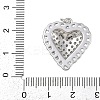 Brass Micro Pave Cubic Zirconia Pendants KK-A269-11P-3