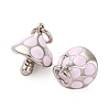 Brass Enamel Charms ZIRC-P067-04P-NR-2