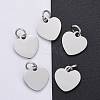 Anti-Tarnish 304 Stainless Steel Stamping Blank Tag Charms STAS-I311-18P-2