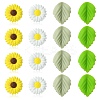 20Pcs 4 Styles Food Grade Eco-Friendly Silicone Focal Beads SIL-CJ0001-21-1