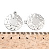 Non-Tarnish 304 Stainless Steel Pendant Cabochon Settings LS-STAS-P364-09P-3