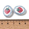Hand Painted Oval Porcelain Beads PR-CBA03B0-01D-3