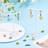 16Pcs 2 Colors 304 Stainless Steel Huggie Hoop Earrings Findings STAS-BBC0009-68B-4