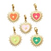 304 Stainless Steel Enamel Pendant Decoration STAS-L283-41G-1