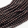 Garnet Round Beads Strands G-O081-01-5mm-2