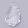 Transparent Glass Big Pendants GLAA-WH0022-28-1