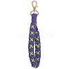 Cotton Handmade Braided Wrist Lanyard Pendant Decorations KEYC-WH0007-001A-1