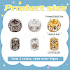 60Pcs 3 Colors Brass Spacer Beads KK-SC0003-98-2