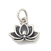 925 Sterling Silver Flower Charms with Jump Rings and 925 Stamp LS-STER-M021-02AS-04-1