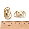 304 Stainless Steel Rhinestone Stud Earrings EJEW-P316-14G-2