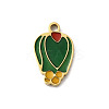 304 Stainless Steel Enamel Charms STAS-I335-04G-03-1