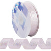 20 Yards Iridescent Polyester Ruffled Ribbon for Sewing Decoration OCOR-WH20007-14C-1