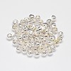 Rack Plating Brass Corrugated Round Spacer Beads LS-KK-I600-6mm-S-RS-2