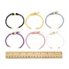 6Pcs 6 Colors Nylon Cords Bracelet Makings Fit for Connector Charms AJEW-FS0001-39-5