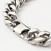 Non-Tarnish 201 Stainless Steel Curb Chain Bracelet for Men Women LS-BJEW-H550-06A-P-3