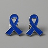 Awareness Ribbon Enamel Pin LS-JEWB-WH0029-29A-2