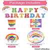 Rainbow Theme Birthday Party Decoration Sets ST-CJ0030-01-8