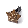 Wire Wrapped Star Natural Gemstone Car Air Vent Clips JEWB-BR00138-3