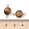 Natural Rose Quartz Connector Charms G-C102-09D-G-3