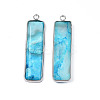 Natural Agate Pendants G-S359-386F-3
