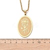 304 Stainless Steel Pendant Necklaces NJEW-B153-02C-G-3