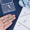 2Pcs Brass Fold Over Clasps KK-ME0003-29-4