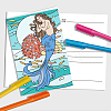 1 Set Coloring Paper Greeting Cards Sets AJEW-GA0007-13-5