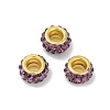 Alloy Rhinestone Clay Pave Beads ALRI-D300-04G-11-1
