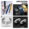 Rectangle 304 Stainless Steel Watch Band Clasps STAS-UN0009-57P-6