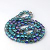 Electorplated Glass Beads EGLA-E006-3J-2