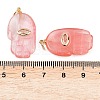 Cherry Quartz Glass Pendants G-Z134-05C-3