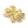 Brass Micro Pave Clear Cubic Zirconia Pendants FIND-Z041-09G-2