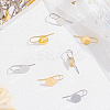 Brass Earring Hooks KK-FH0001-25-6