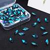 Pointed Back Glass Rhinestone Cabochons RGLA-OC0001-08H-5