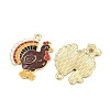 Thanksgiving Theme Alloy Enamel Pendants FIND-I065-04H-G-2