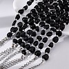 Natural Obsidian Beaded Bracelets for Women G-P563-07P-14-3
