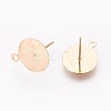Iron Stud Earring Findings IFIN-F150-01G-2